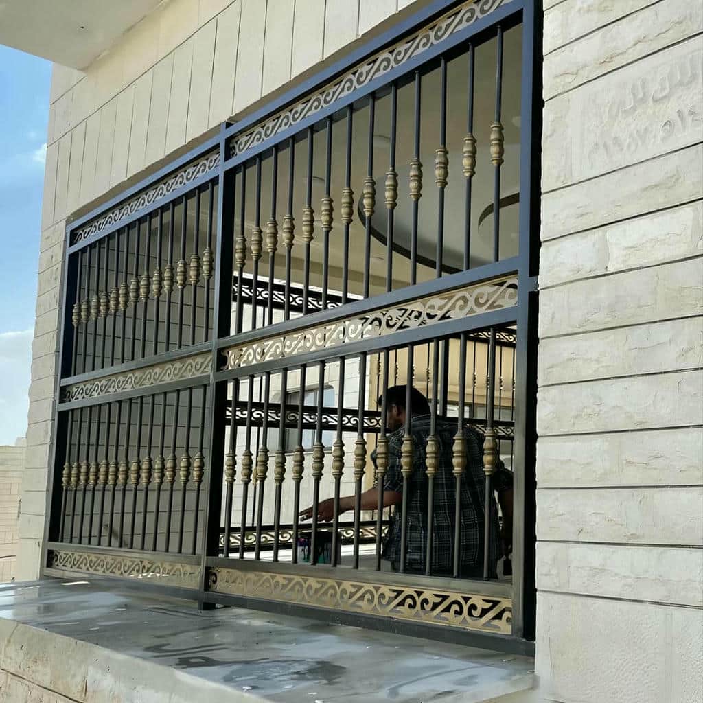 گارد فلزی پنجره نمای آجری استان زنجان گارد فلزی پنجره نمای آجری استان زنجان