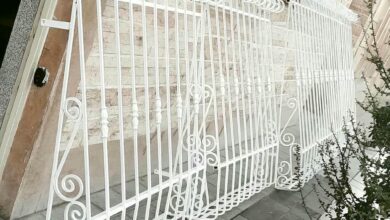 حفاظ پنجره فرفورژه مشکی در شهرکرد